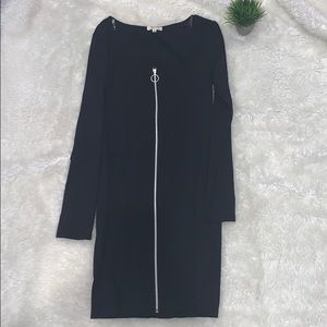 Black Zipper Dress